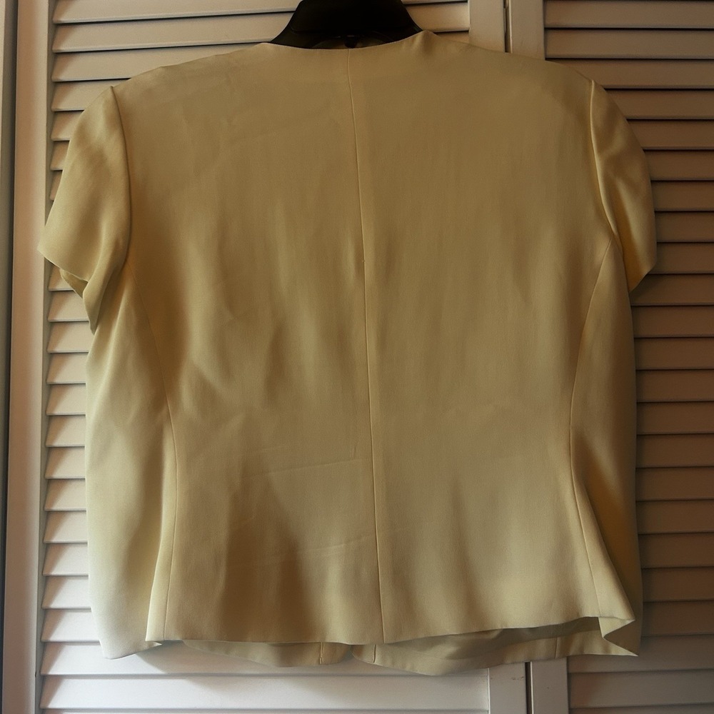 Vintage Jones New York 2-piece Vanilla Cream Silk Suit Old Money Minimalist 14P - Picture 6 of 14